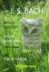 Titelseite zu Tibor Vargas Ausgabe von Bach Violinkonzert BWV 1042